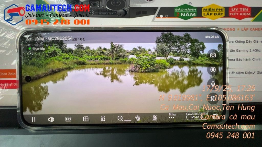 Camera Hikvison chuyên màu đêm cho ao tôm Cà mau